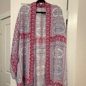 BCBG High-Low Kimono Pink - size M